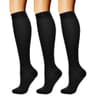 CHARMKING Compression Socks 15-20 mmHg (3 pairs)