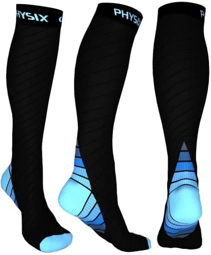 Physix Gear Sport Graduated Compression Socks 20-30 mmHg